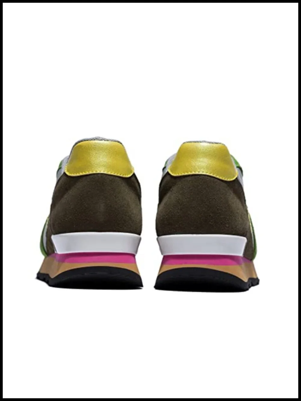 Suede Leather Women's Fashion Sneakers Lace-up Athletic Shoes Non-slip